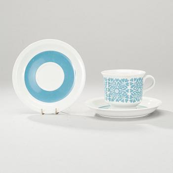 KAFFEKOPPAR, 12 st, fajans, Arabia, Finland 1960-tal.