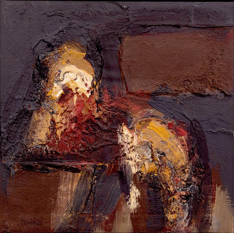 AGUSTÍ PENADÉS, a signed and dated mixed media on canvas.