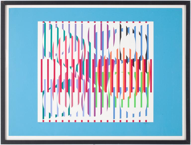 YAACOV AGAM, färglitografi, signerad och numrerad 49/100.