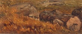 J.H WILLIAMSHURST, tillskriven, olja på duk, monogramsignerad, 1800/1900-tal.