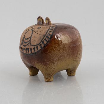 Lisa Larson, a 'Bulldog' figurine from the series 'Stora Zoo', Gustavsberg.
