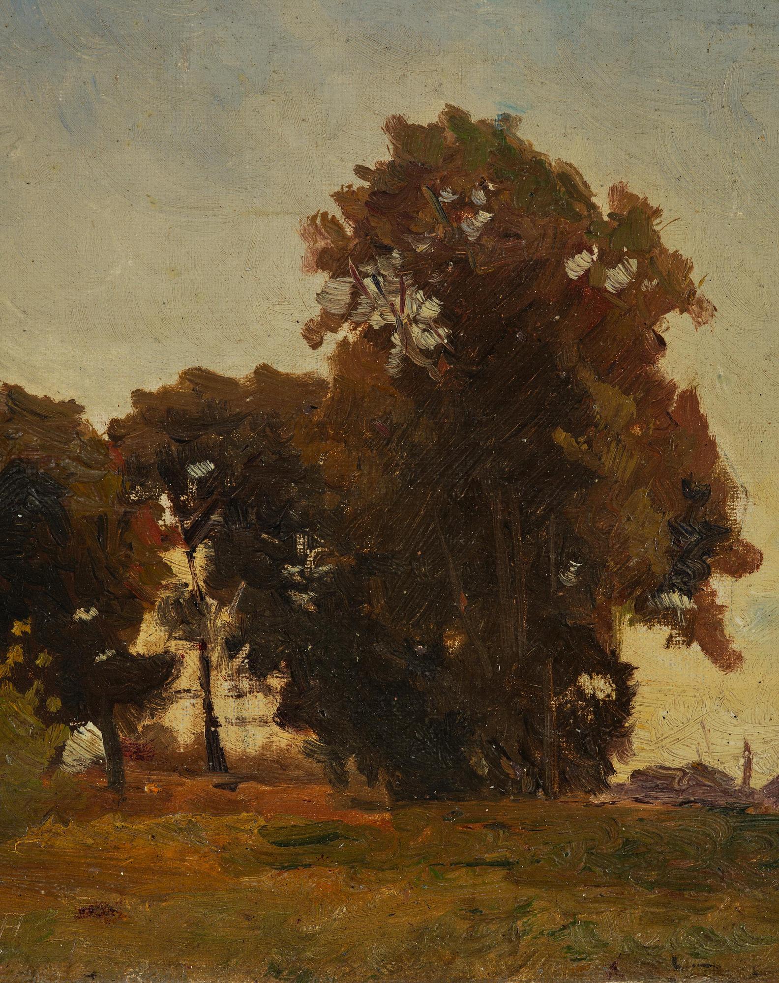 Carl Fredrik Hill, "Trädgrupp" ("Tree group").