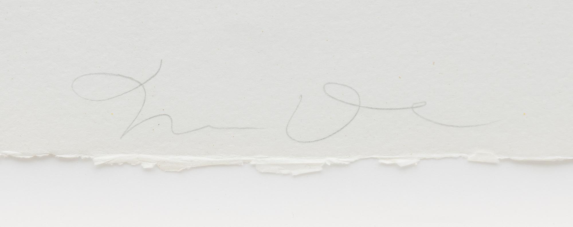 Jim Dine, "Kansas City There I Was" - From the "Oo La La" portfolio - collaboration with Ron Padgett.