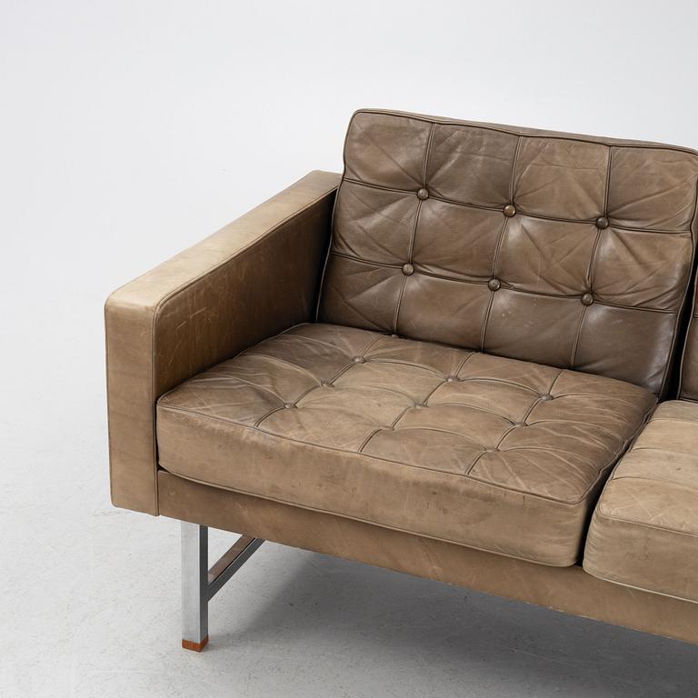 Karl Erik Ekselius, a leather sofa, JOC, Sweden, 1960's/70's.