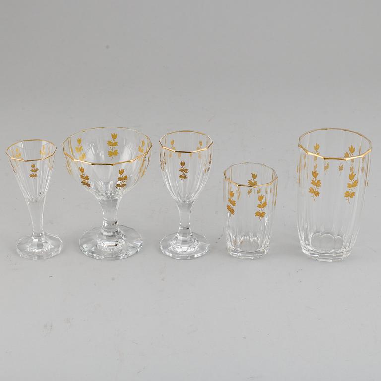 A Kosta 'Lagergren' glass service. (65 pieces).