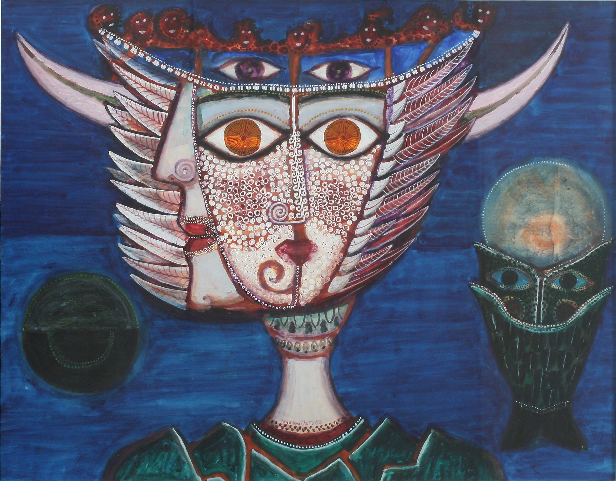MAX WALTER SVANBERG, gouache, sign o dat 53.