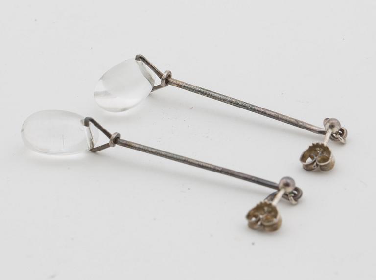 VIVIANNA TORUN BÜLOW-HÜBE, a pair of earrings, "Dew Drop" Georg Jensen, Denmark,