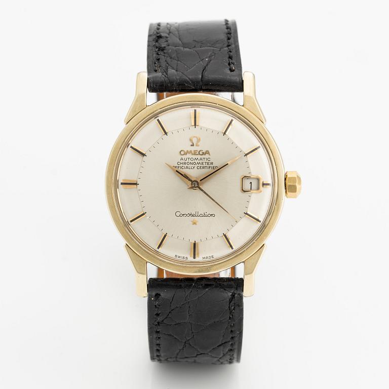 Omega, Constellation, Chronometer, "Pie-Pan", wristwatch, 34 mm.