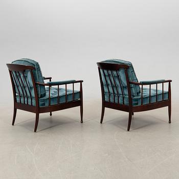 Kerstin Hörlin-Holmquist, armchairs, a pair, "Skrindan", OPE Möbel, later part of the 20th century.