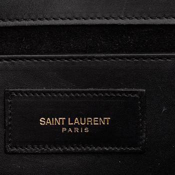 Yves Saint Laurent, a black smooth leather 'Kate' handbag.