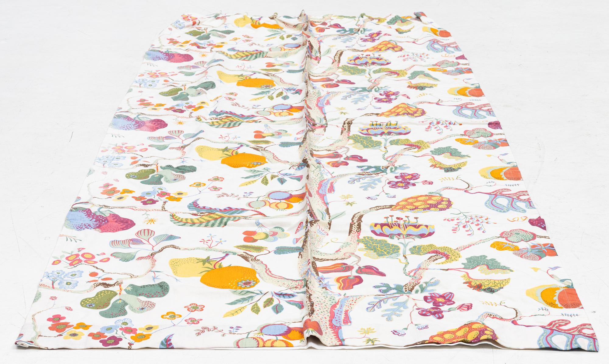 Josef Frank, curtain, "Vegetable Tree", Svenskt Tenn.