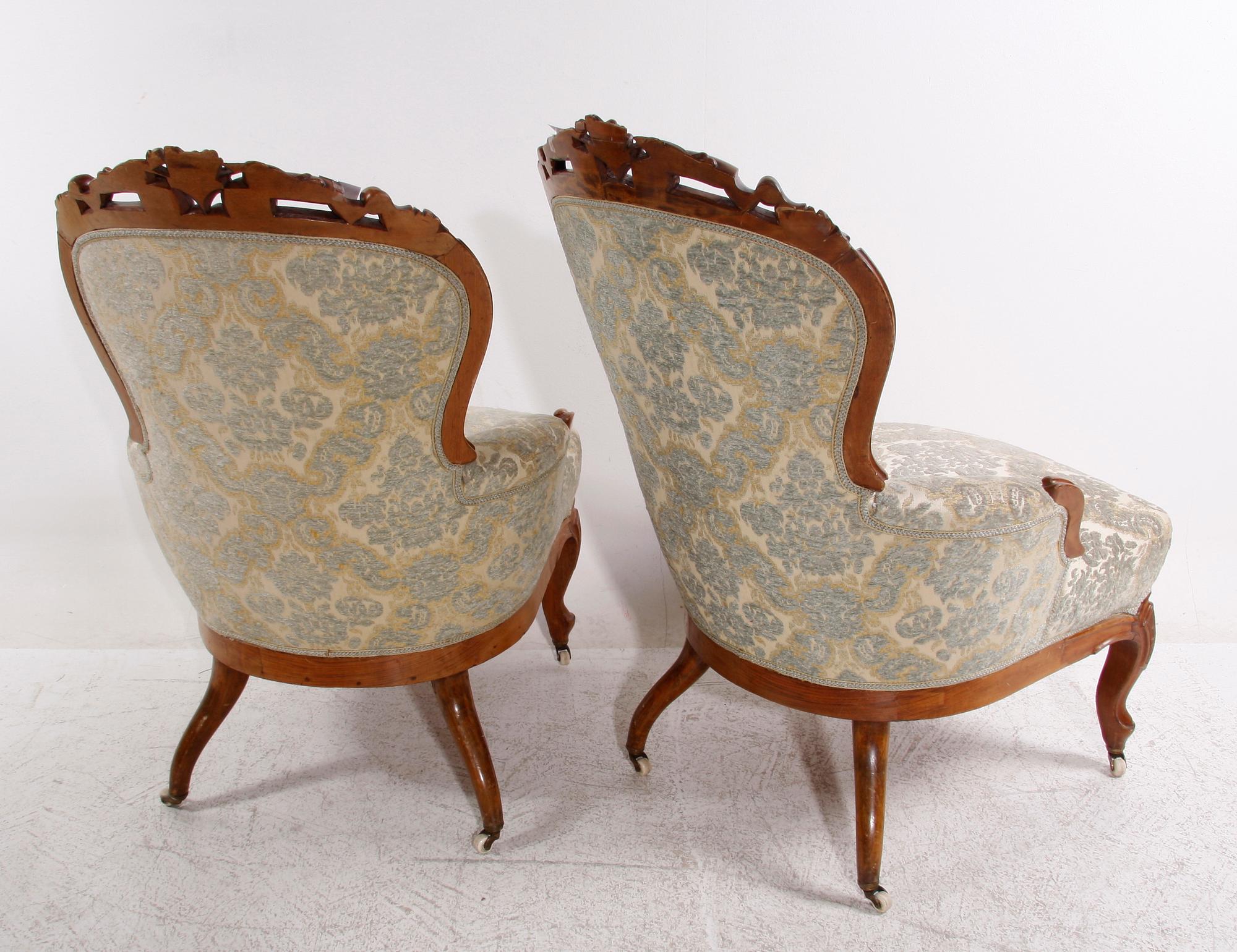 STOLAR, ett par, nyrokoko, sent 1800-tal.