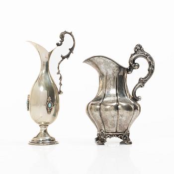 Kannor, 2 st, silver, 1800-1900-tal.