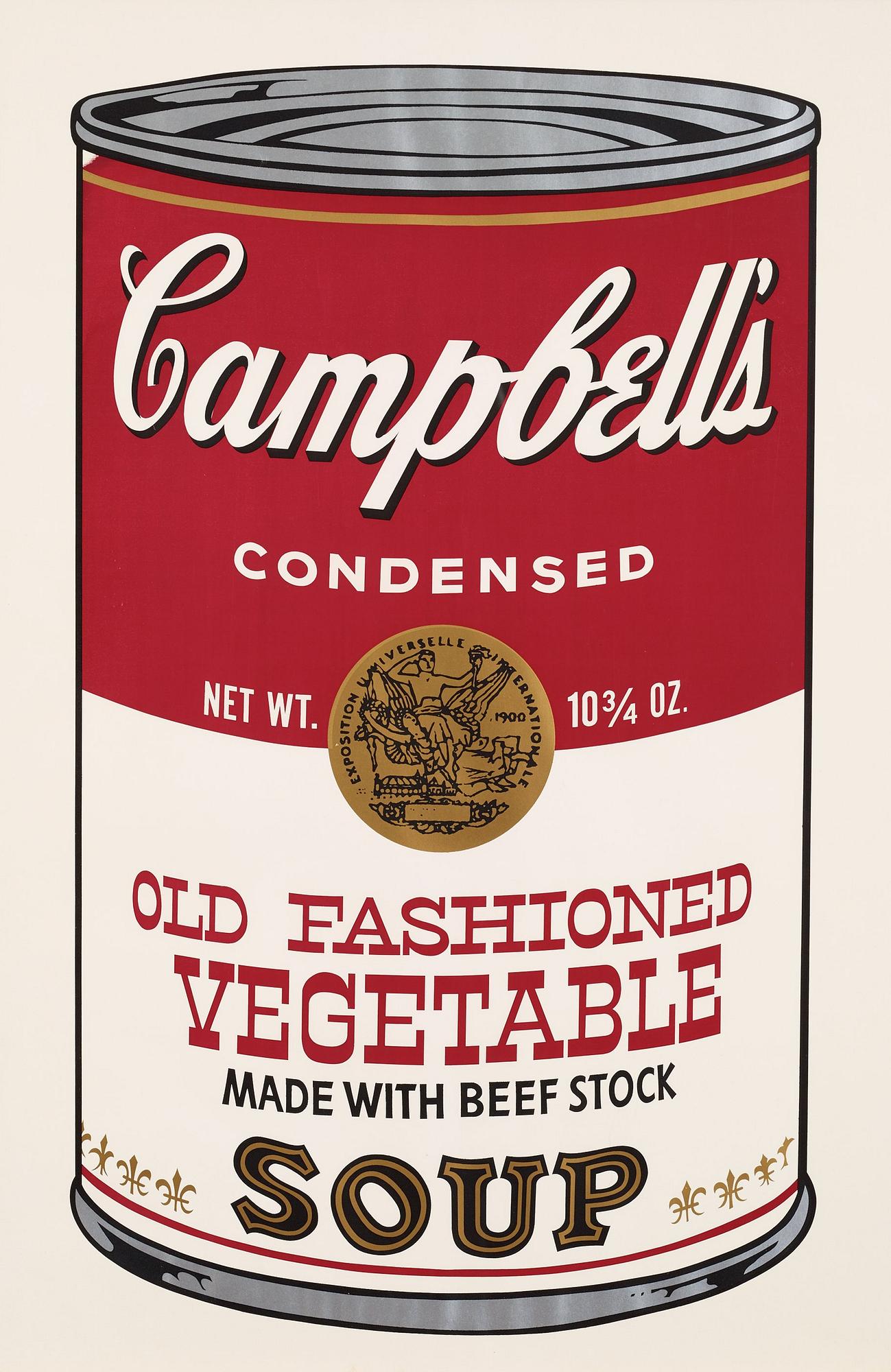 Andy Warhol, "Campbell's Soup II. Old Fashioned Vegetable".