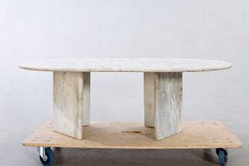 A marble coffee table later part of the 20th century.