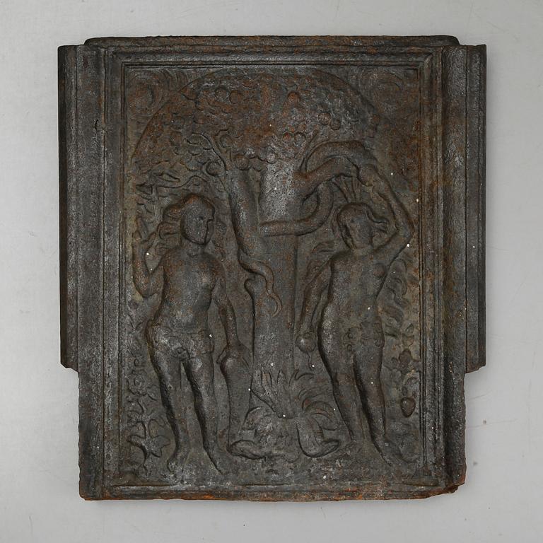 SÄTTUGNSPLATTA, gjutjärn, 1800-tal.