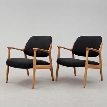 FÅTÖLJER, ett par, "Domus", Inge Andersson för Bröderna Andersson, 1960-tal.