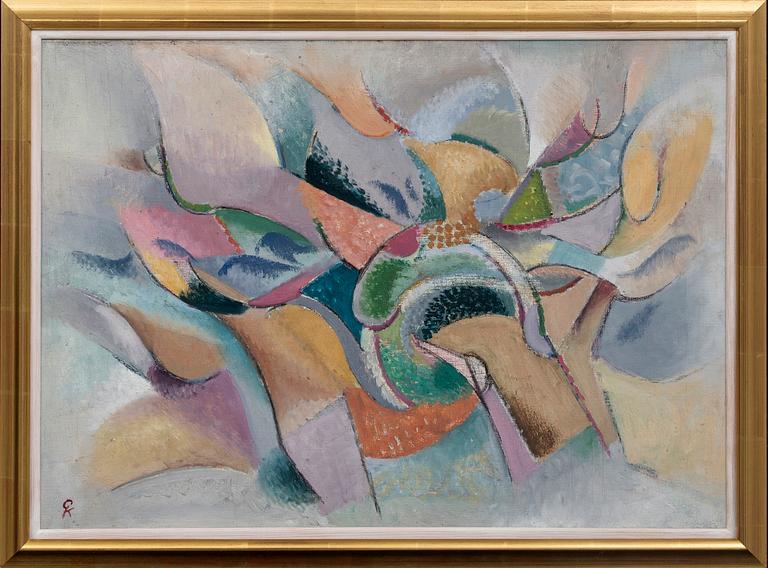 Greta Knutson-Tzara, oil on canvas  signed.
