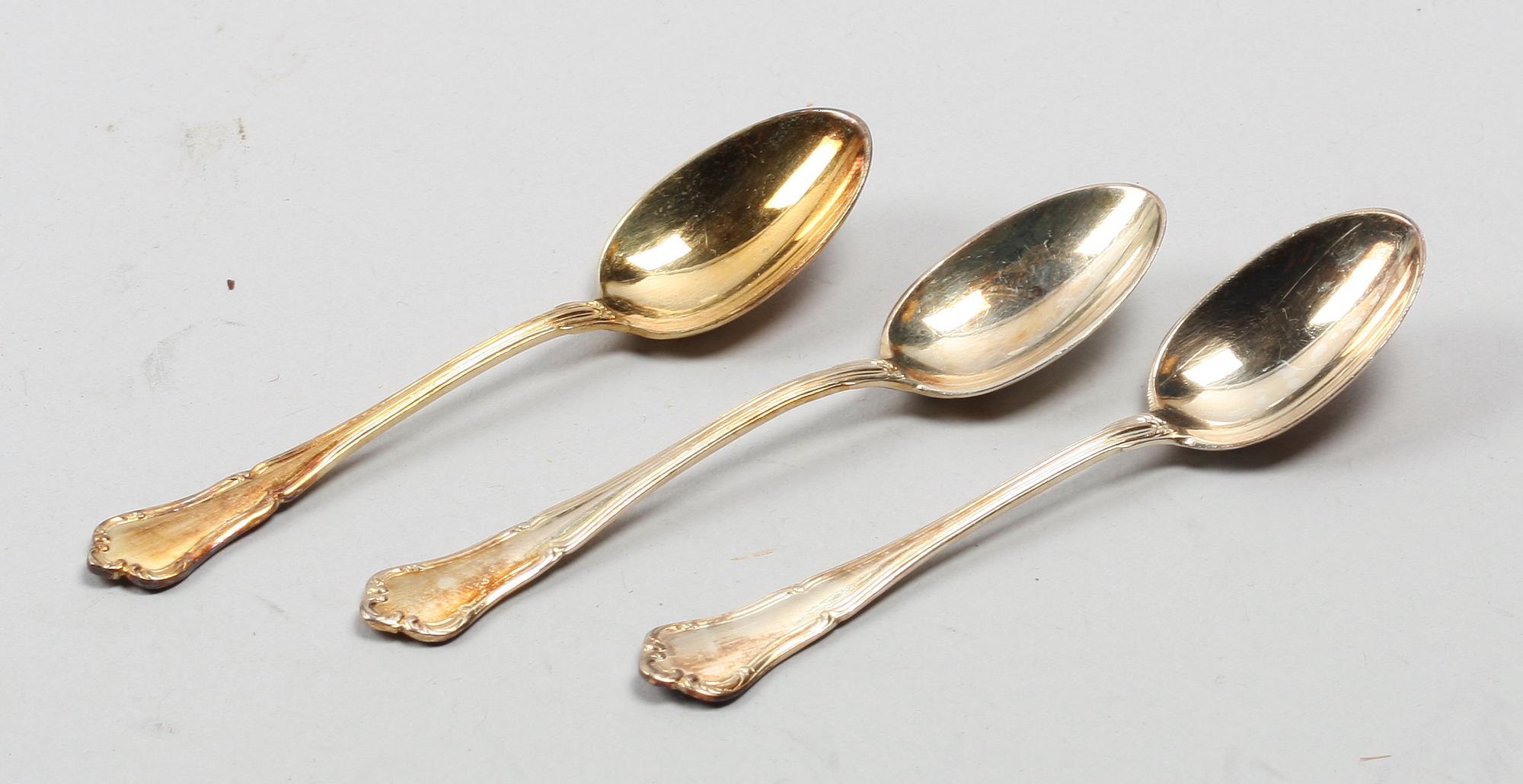 KAFFESKEDAR, 18 st. Silver. Bla Nordiska Kompaniet 1939.