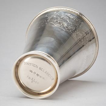 POKALVAS, silver. G.A.B 1958. Ca 370g.