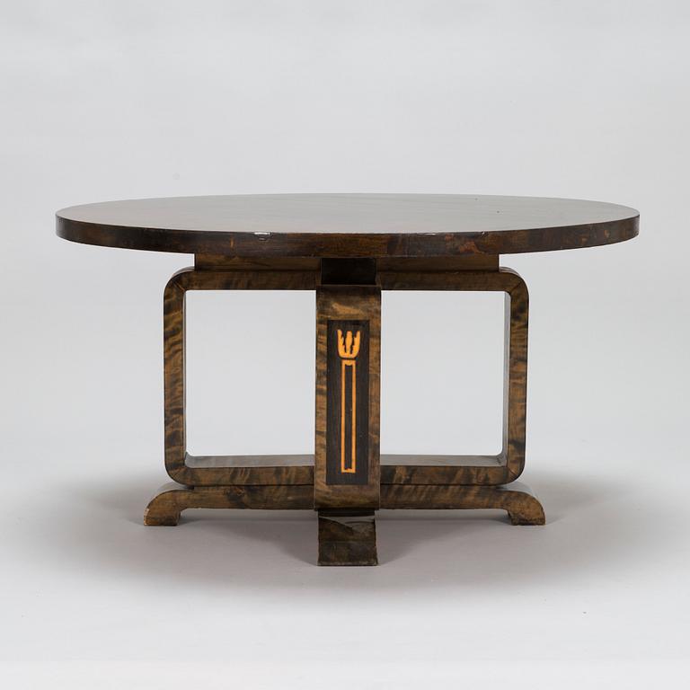 Birger Hahl, soffbord, beställningsarbete 1942.