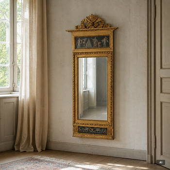 A late-Gustavian mirror, Sweden, around 1800.