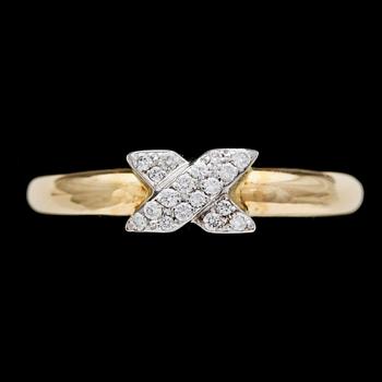 188. RING, briljantslipade diamanter, tot. 0.30 ct.