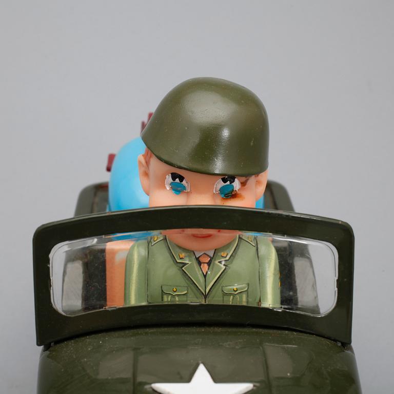 LEKSAKSBILAR, 4 st, bla Lego och Modern Toys, 1900-talets andra hälft.