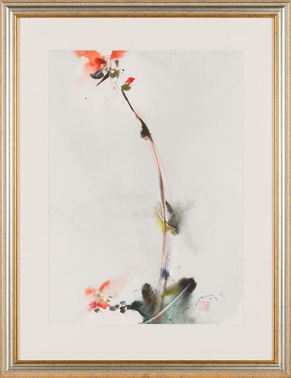 Nandor Mikola, watercolour, signed and dated -93.