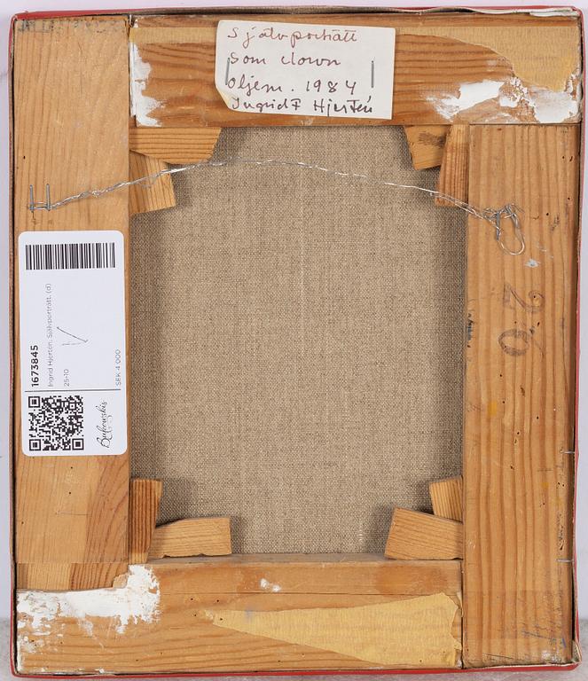 Ingrid Hjertén, "Självporträtt som clown".