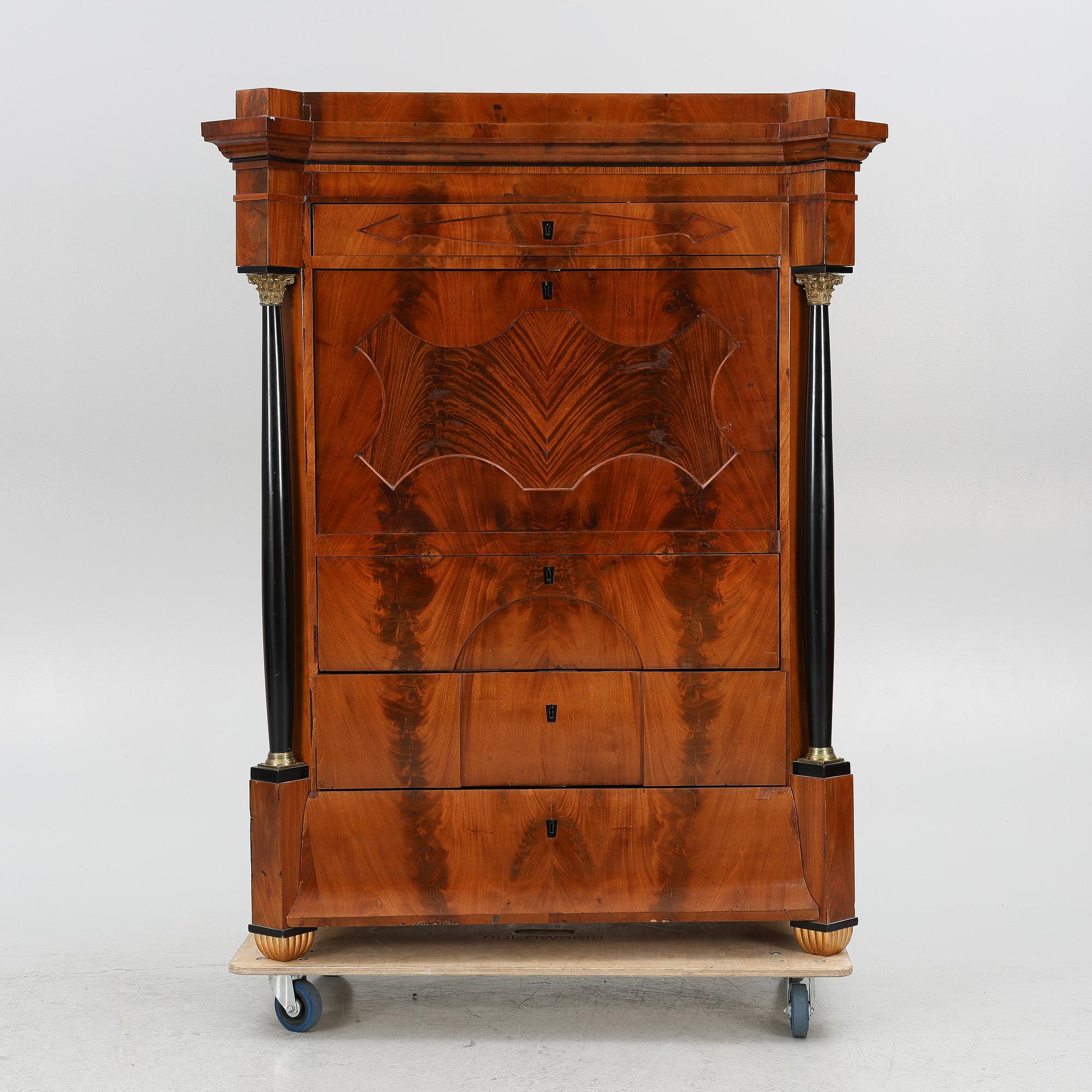 A secretaire, Empire-style, first half of the 20th century.