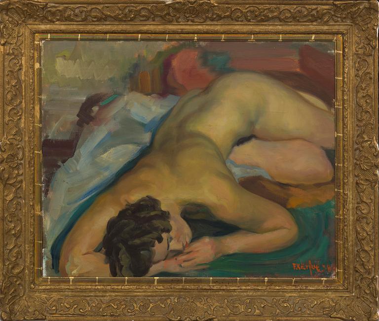 FRITZ KÄRFVE, oil on canvas, signed and dated,