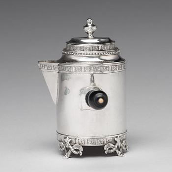 A Swedish 18th century silver milkjug, mark of Anders Hjulström, Koping 1791.