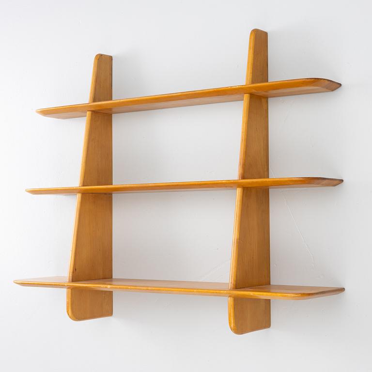 Ilmari Lappalainen, vägghylla /bokhylla "Leo", Asko 1900-talets mitt.