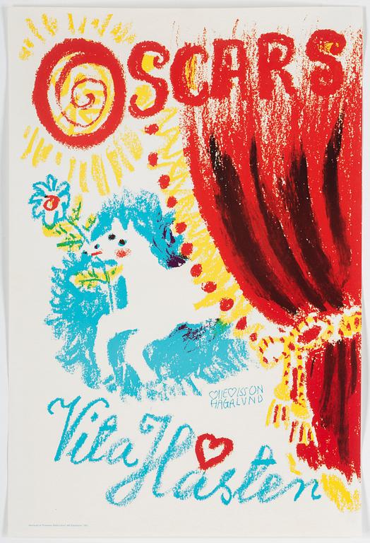 OLLE OLSSON-HAGALUND, posters/utställningsaffisher, 8 st.