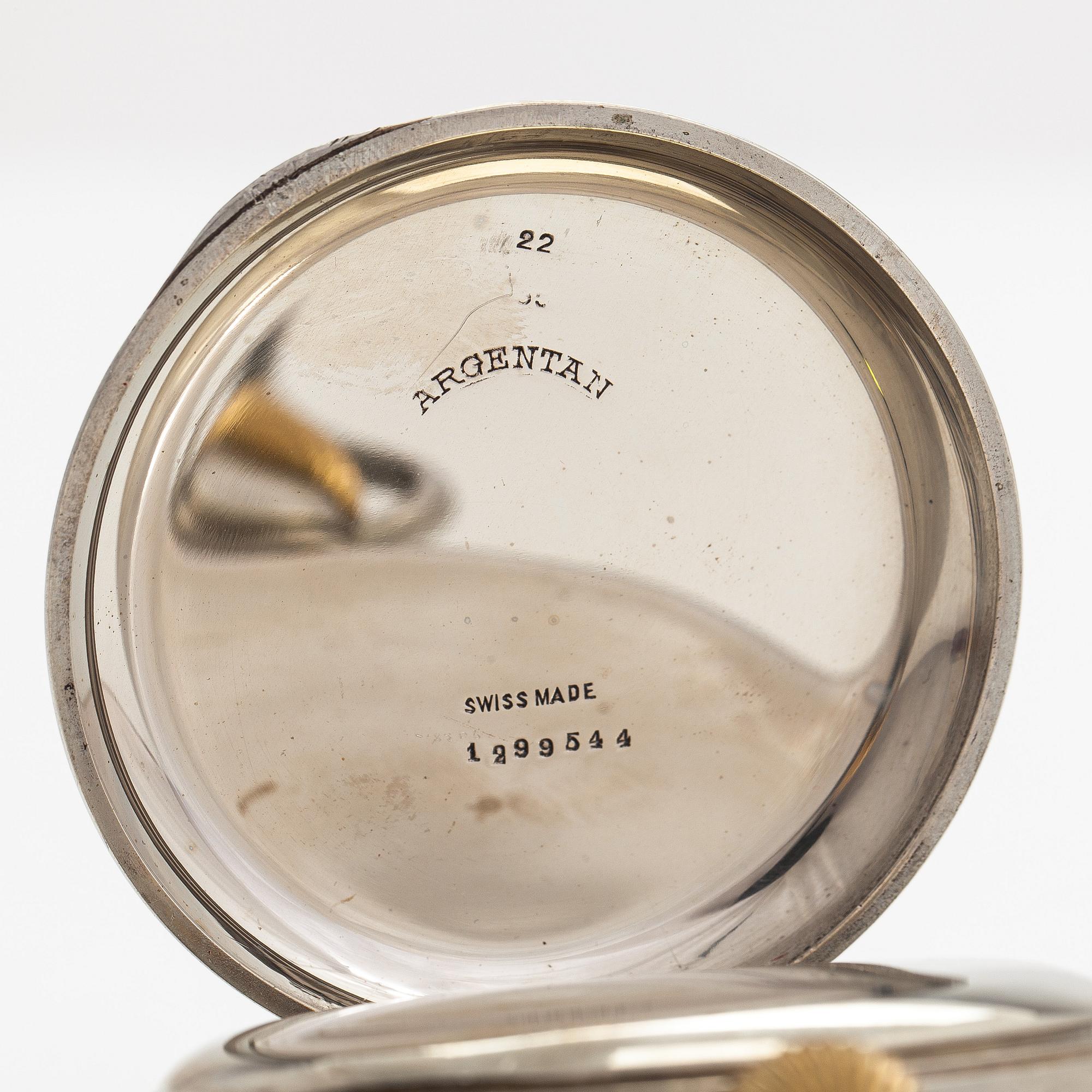 Travel watch/pocket watch, 66 mm.