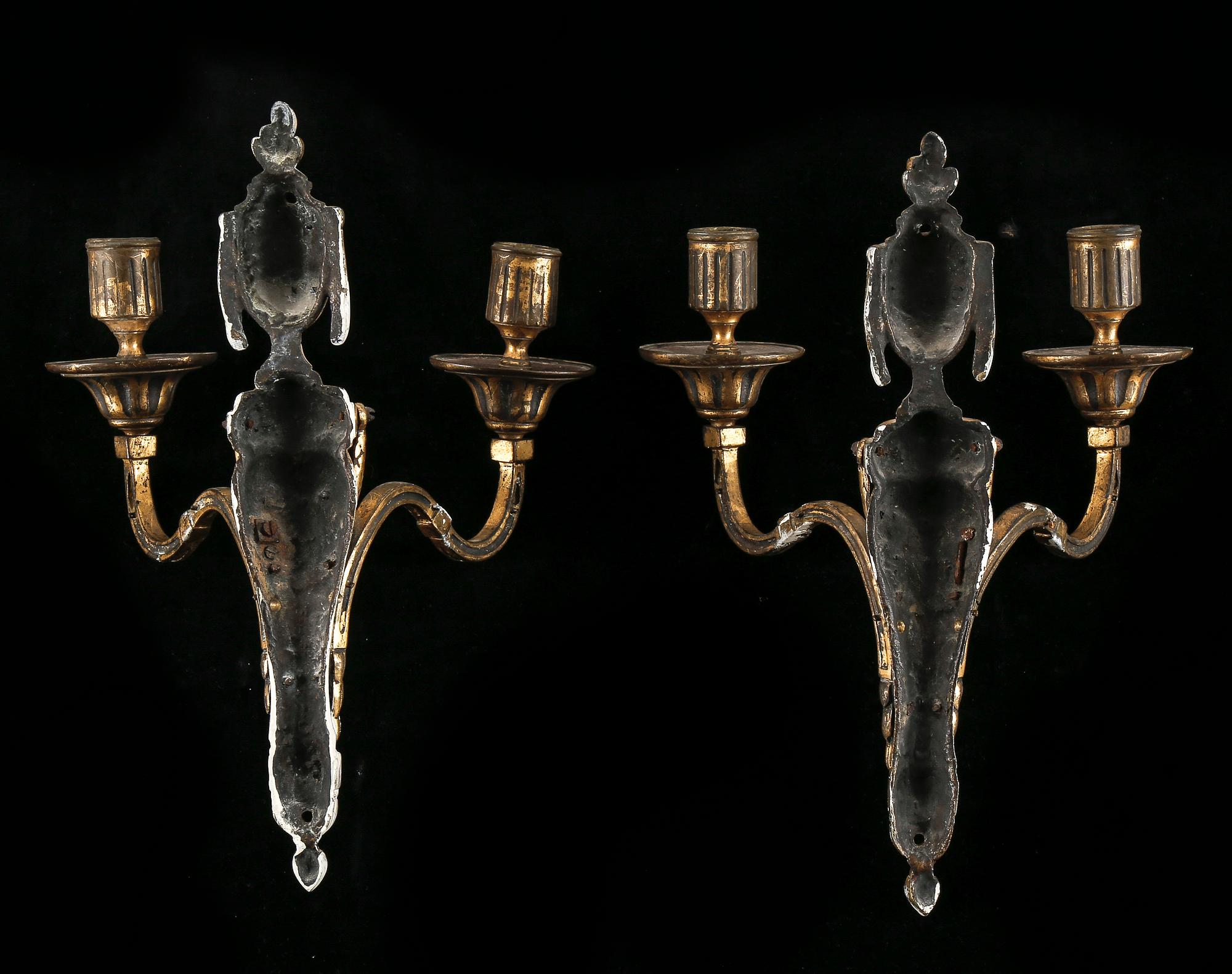 APPLIQUER, ett par, Louis XVI, 1700-talets slut.