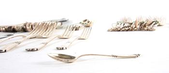 BESTICKSDELAR, 48 st, silver, C G Hallberg, Stockholm 1925.