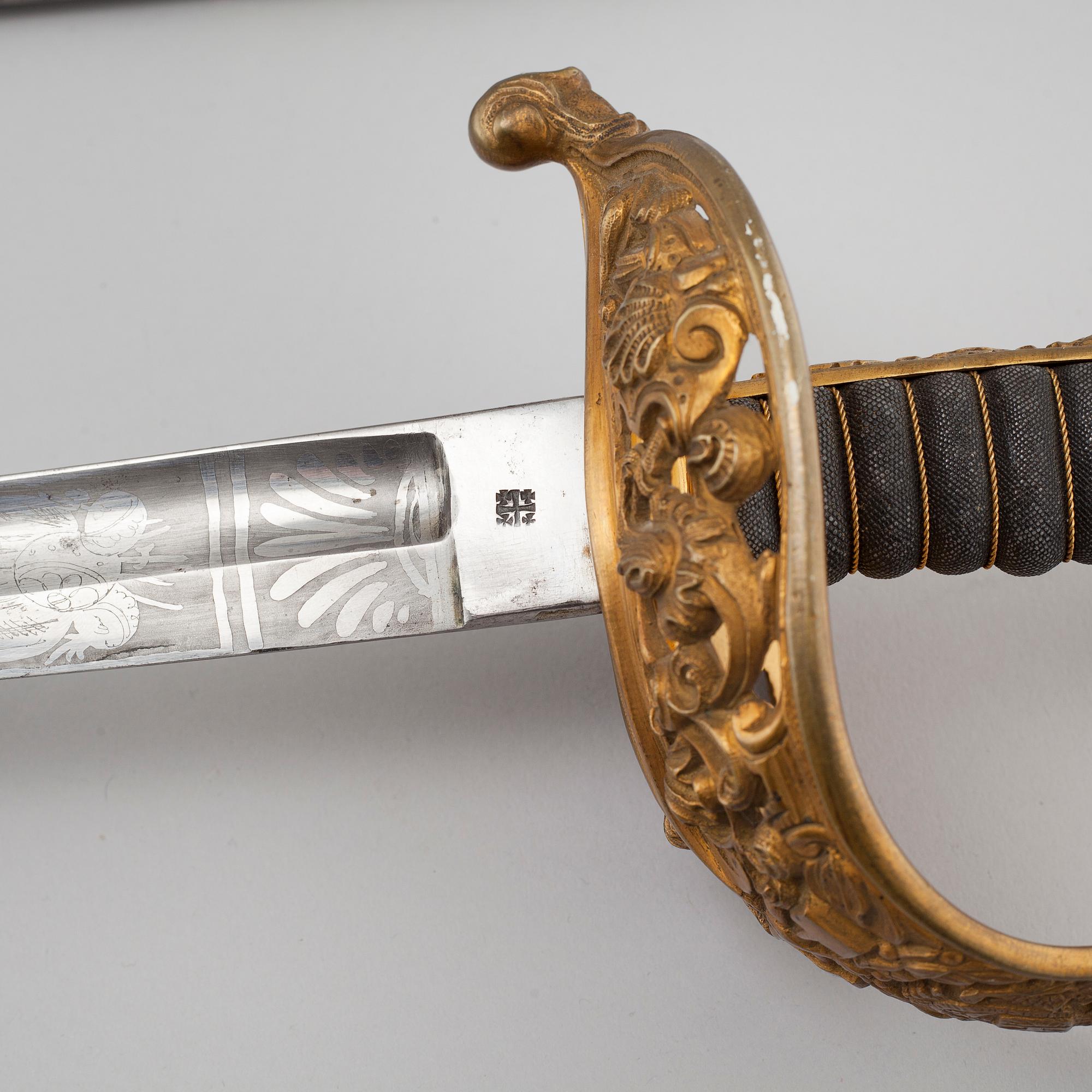 An officer's sword, Hungary/Austria, 19th/early 20th century.