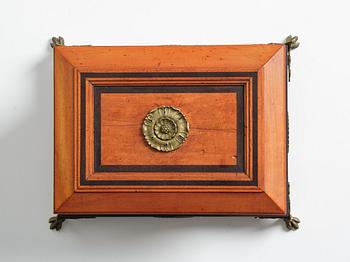 A Napoleon III mahogany and gilt-bronze mounted box by Charles-Guillaume Diehl (active in Paris 1840-85).