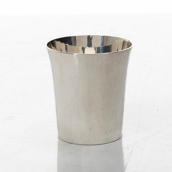 Seven silver beakers, Mema Guld & Silver Ab, Lidköping 1972-1974.