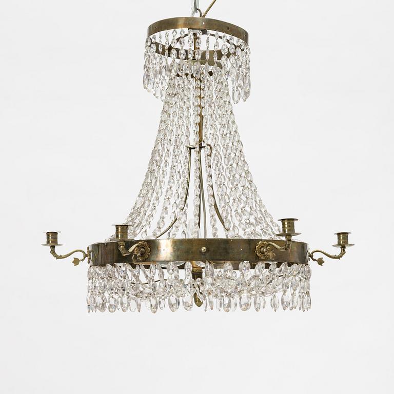 An Empire chandelier, first half of the 19th Century.