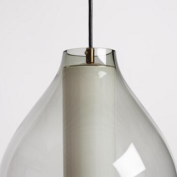 Carl Fagerlund, taklampa, "Droppe", modell "RD 1390", Orrefors, 1950-60-tal.