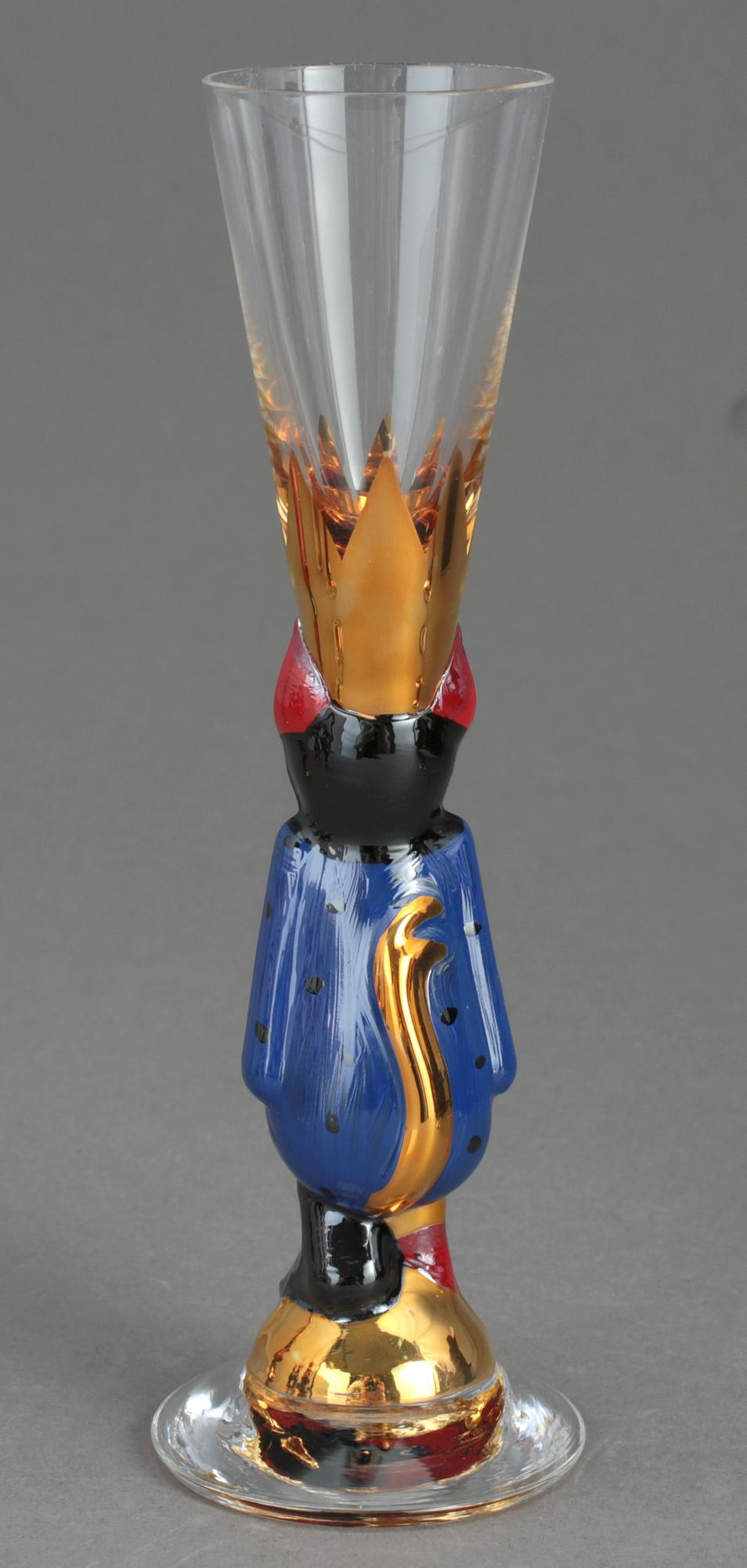 SNAPSGLAS, 6 st, "Nobelservisen", Gunnar Cyrén, Orrefors.