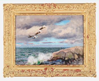 LINDORM LILJEFORS, olja på pannå. Signerad.