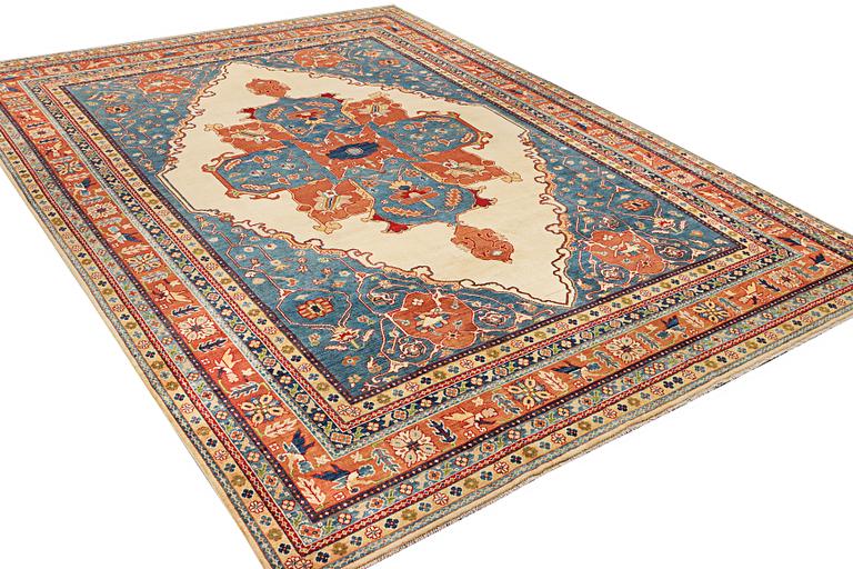 A Kazak carpet, c. 402 x 297 cm.