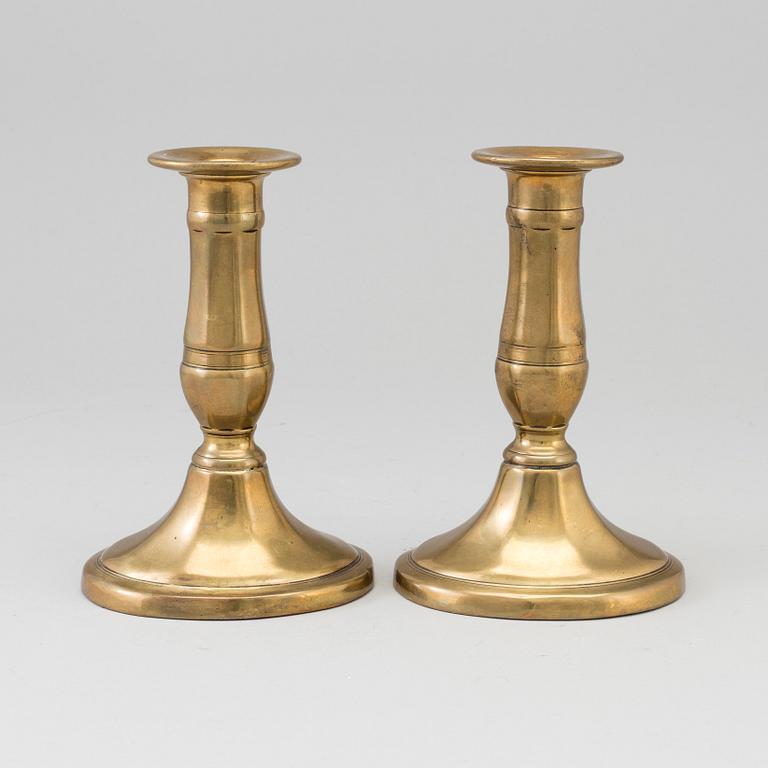 A pair of 19th century candlesticks.