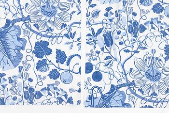 Josef Frank, gardiner, ett par, "La Plata", Firma Svenskt Tenn.