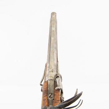 Percussion pistol, 19th century.