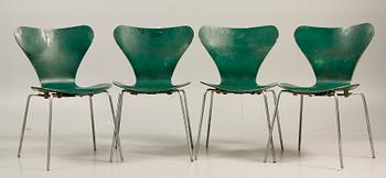 STOLAR, 4 st, "Sjuan", design Arne Jacobsen.